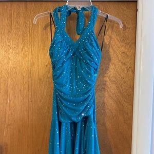 Teal Sparkle Juniors Dress